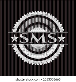 SMS silvery shiny emblem
