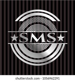 SMS silvery shiny emblem