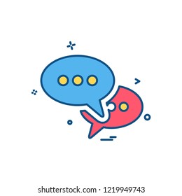 sms talk buble icon vector design