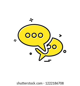sms talk buble icon vector design