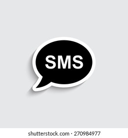 sms text message mail - vector icon