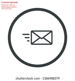 sms vector icon 10 eps , Lorem ipsum Flat design
