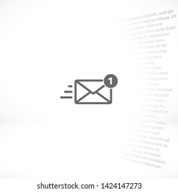 sms vector icon 10 eps , Lorem ipsum Flat design