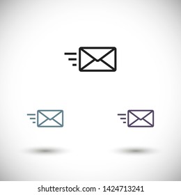 sms vector icon 10 eps , Lorem ipsum Flat design
