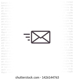 sms vector icon 10 eps , Lorem ipsum Flat design