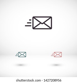 sms vector icon 10 eps , Lorem ipsum Flat design