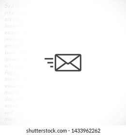 sms vector icon 10 eps , Lorem ipsum Flat design