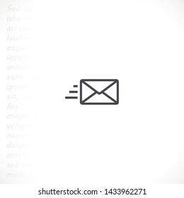 sms vector icon 10 eps , Lorem ipsum Flat design