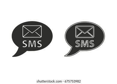 SMS vector icon.