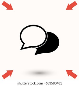 SMS vector icon, Vector EPS 10 illustration style