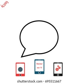 SMS vector icon, Vector EPS 10 illustration style