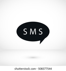 SMS vector icon, flat design best vector icon