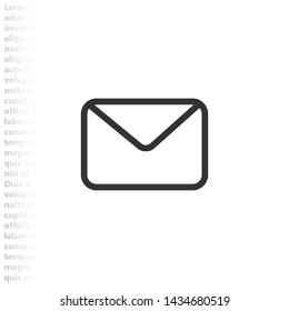 SMS vector icon , Lorem ipsum flat design