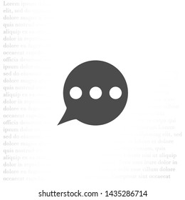 SMS vector icon . Lorem Ipsum Illustration design