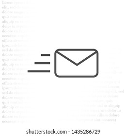 SMS vector icon . Lorem Ipsum Illustration design