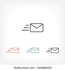 SMS vector icon . Lorem Ipsum Illustration design