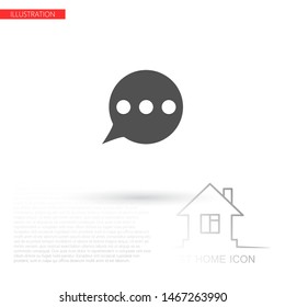 SMS vector icon . Lorem Ipsum Illustration design