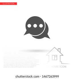 SMS vector icon . Lorem Ipsum Illustration design