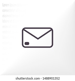 SMS vector icon . Lorem Ipsum Illustration design