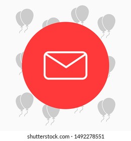 SMS vector icon . Lorem Ipsum Illustration design