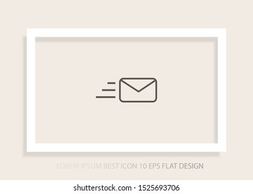 SMS vector icon . Lorem Ipsum Illustration design