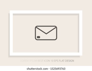 SMS vector icon . Lorem Ipsum Illustration design