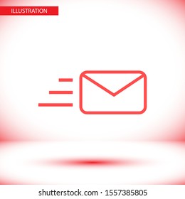 SMS vector icon . Lorem Ipsum Illustration design