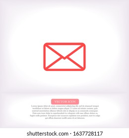 Sms vector icon , lorem ipsum Flat design