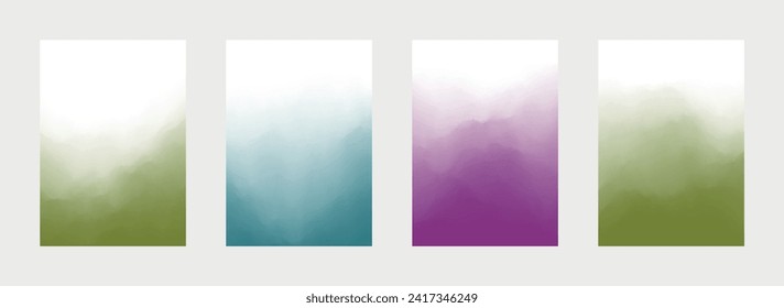 Juego de tapas de resumen de barrido. Diseño de degradado. Pintar textura. Fondo de curva. Ilustración del vector