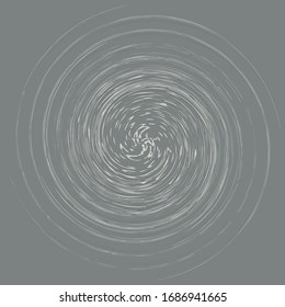 Smudge, smear abstract spiral design element. Swirl, twirl shape. Volute, helix, cochlear illustration