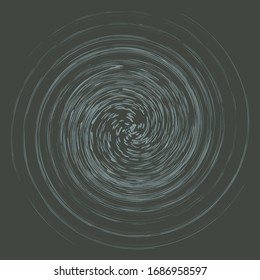 Smudge, smear abstract spiral design element. Swirl, twirl shape. Volute, helix, cochlear illustration