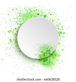 smudge and smear a colored brush on a white background, illustration clip-art