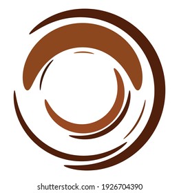 Smudged, smeared circle. Cirular ink blot, blotch, stain spot. Liquid, gel, or fluid vector illustration, splash effect