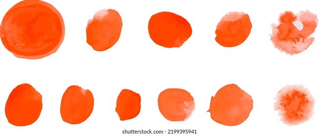 Smudged watercolor texture material set