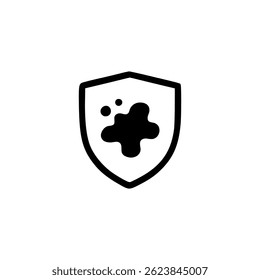 Smudgeproof icon or Smudge proof label vector isolated. Simple Smudgeproof icon vector for your product high quality.