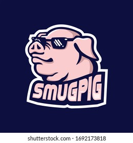 Smug Pig Sun Glass Logo Design