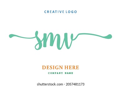 SMV lettering logo is simple, easy to understand and authoritative