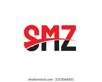 Initial-Logo-Design-Vektorgrafik des SMZ-Buchstabens