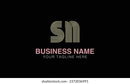 SN initial logo | initial based abstract modern minimal creative logo, vector template image. luxury logotype , real estate homie . typography . initials 