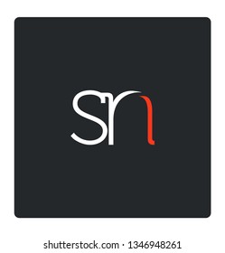 S&N joint logo line letter logo template