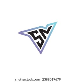 SN letter combination cool logo esport or gaming initial logo as a inspirational concept design