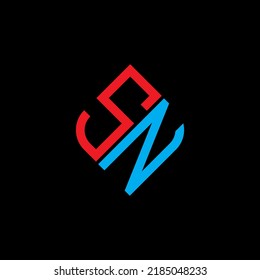 SN letter logo creative design with vector graphic