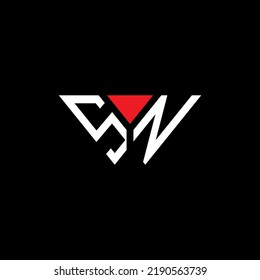 SN letter logo creative design with vector graphic, SN simple and modern logo.