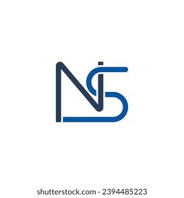 Diseño del logo de la carta SN sobre fondo de lujo. Concepto de logotipo de letras de monograma NS. Logotipo de SN