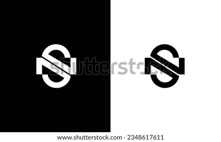 SN Letter Logo Design Vector Template. Monogram and Creative Alphabet S N Letters icon Illustration. Imagine de stoc © 