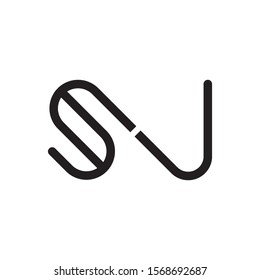 SN letter logo template vector icon design