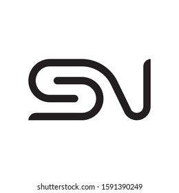 SN logo template vector icon design