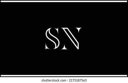 Sn Ns Abstract Letters Logo Monogram Stock Vector (Royalty Free ...