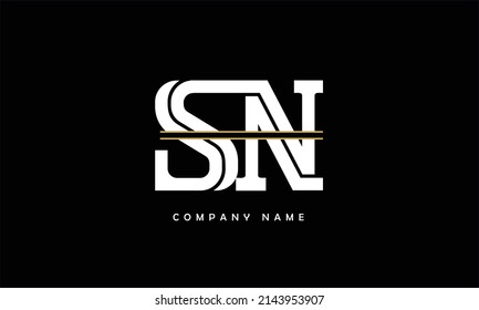 SN, NS Alphabets Letters Logo Monogram
