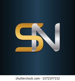 SN NS Double Initial Letters Logo